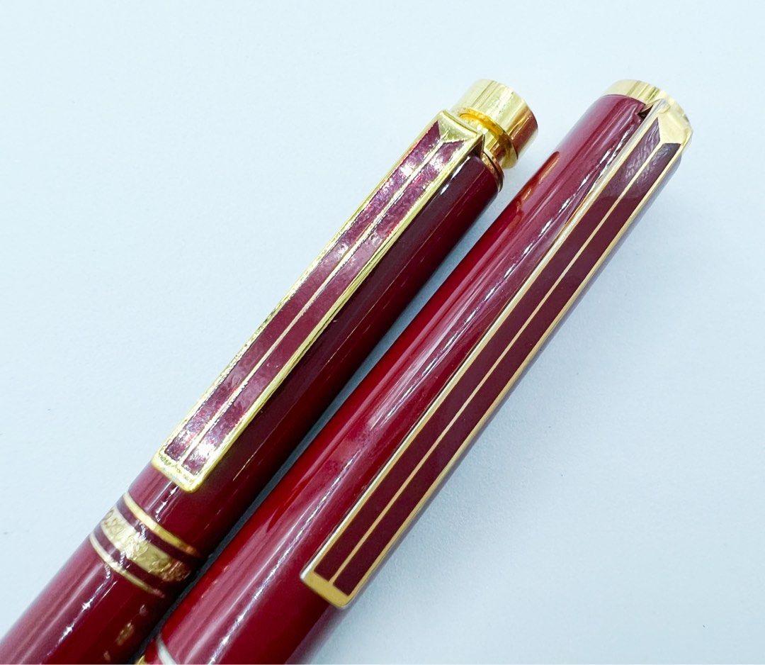 Pilot red urushi fountain pen and Pilot switch mechanical pencil and ...