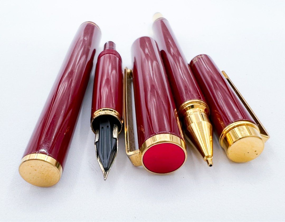Pilot Red Urushi Fountain Pen And Pilot Switch Mechanical Pencil And pilot-red-urushi-fountain-pen-and-pilot-switch-mechanical-pencil-and