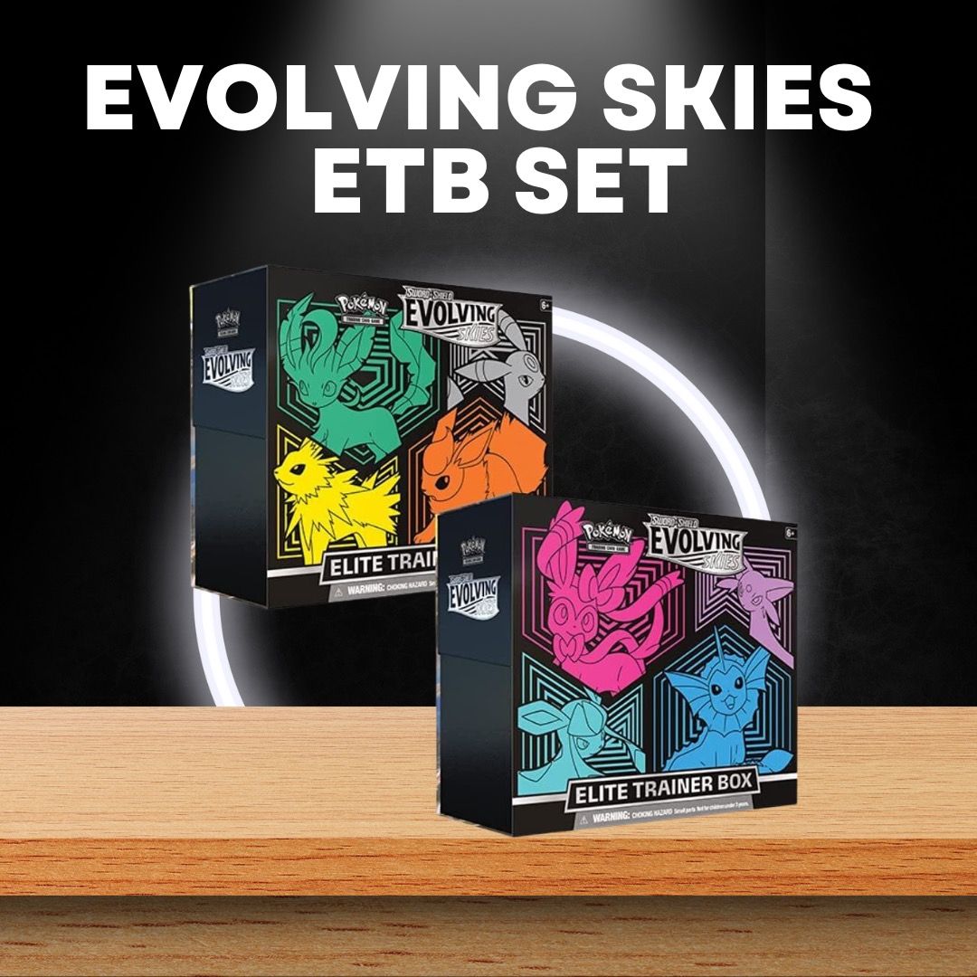 Pokemon TCG Evolving Skies Elite Trainer Box Etb, Hobbies & Toys, Toys ...