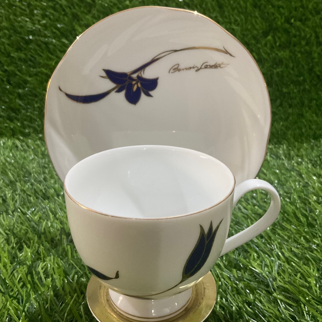 Porcelain Coffee Tea Cup and Saucer Mix Match Brand Karen Peacock