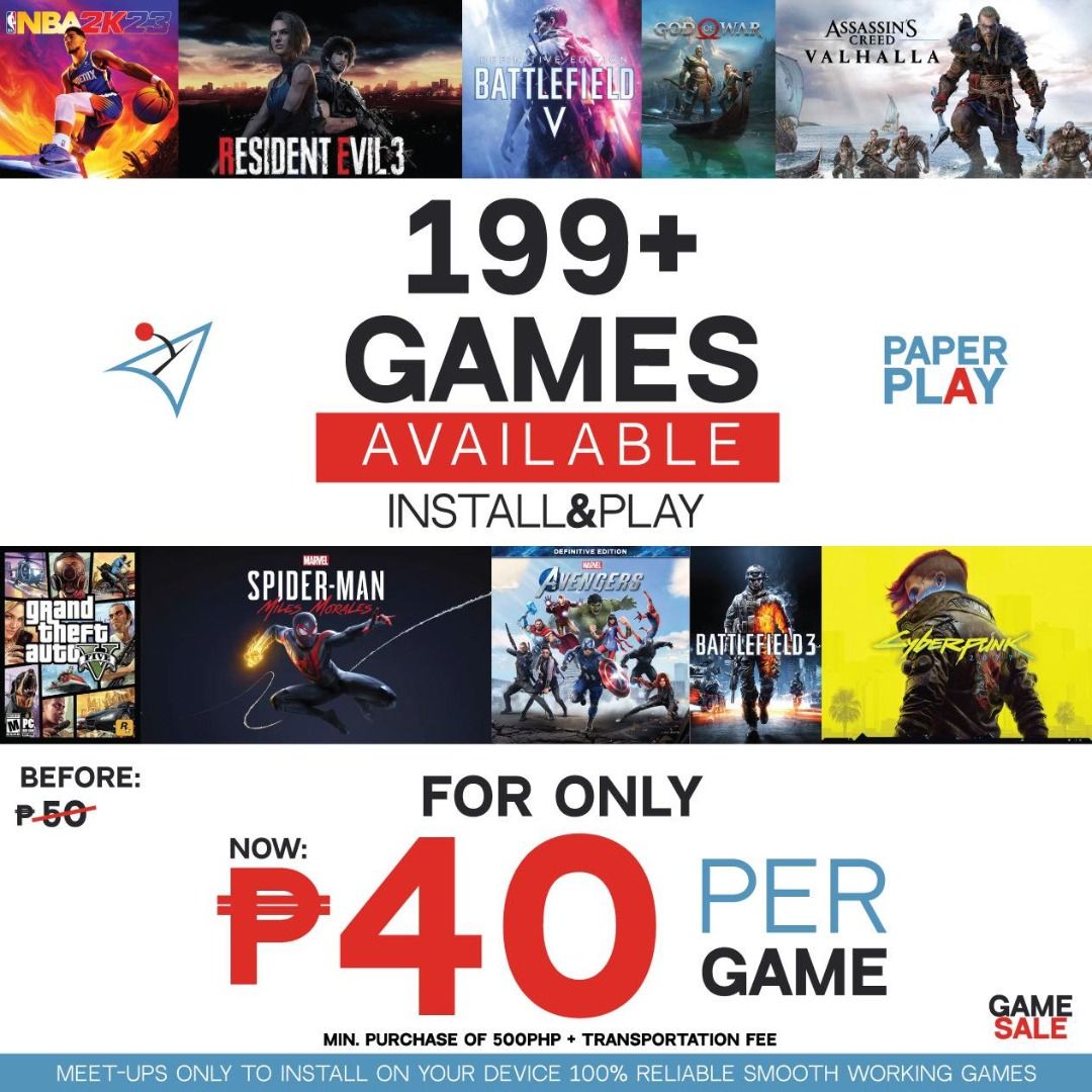 PRE INSTALL PC GAME SERVICE (FREE HOME SERVICE OR MEETUP) , Video