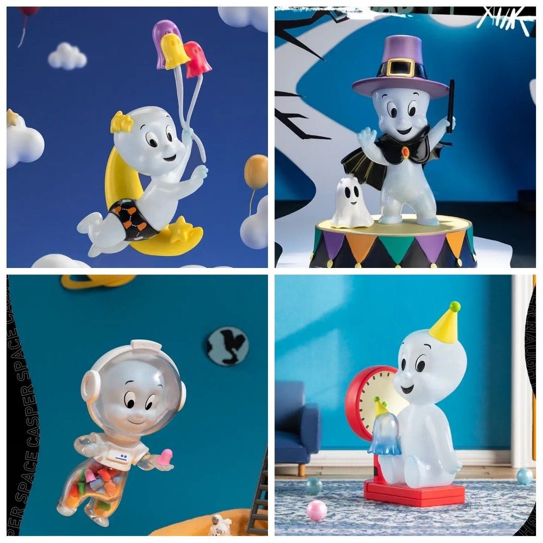 Preorder (Confirmed Design) Pop Mart popmart Popmart Casper × Trevor  Andrew (Full set and individual design available) Vampire/ Mummy/Space/  Party/Balloon/Love/Bubble/Candy/Yoo Hoo/Shy Hidden Secret, Hobbies  Toys,  Toys  Games on Carousell