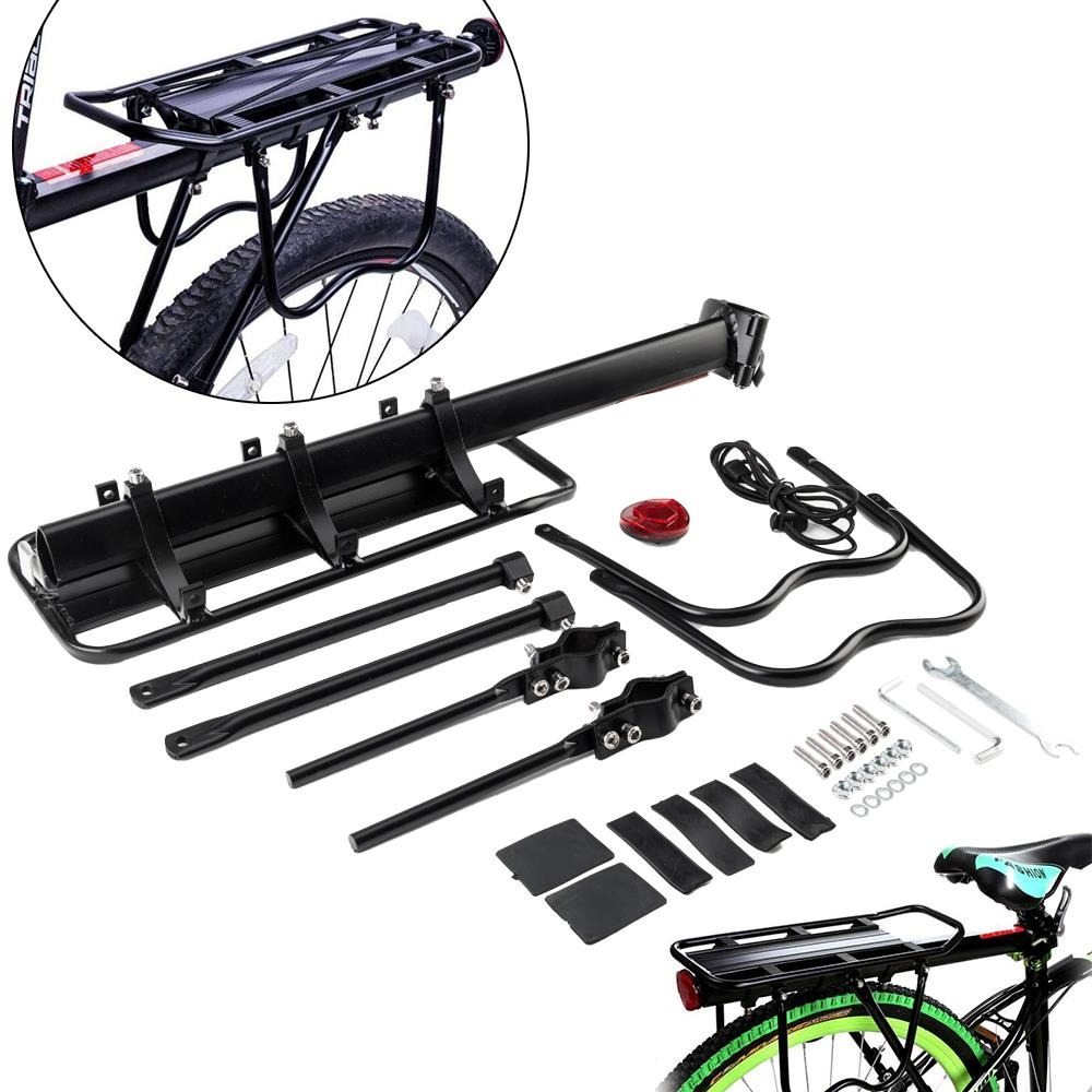 Quick Release Bicycle Rear Seat Rack Delivery Bag Rack Bike Carrier Aluminum Alloy, Motorcycles