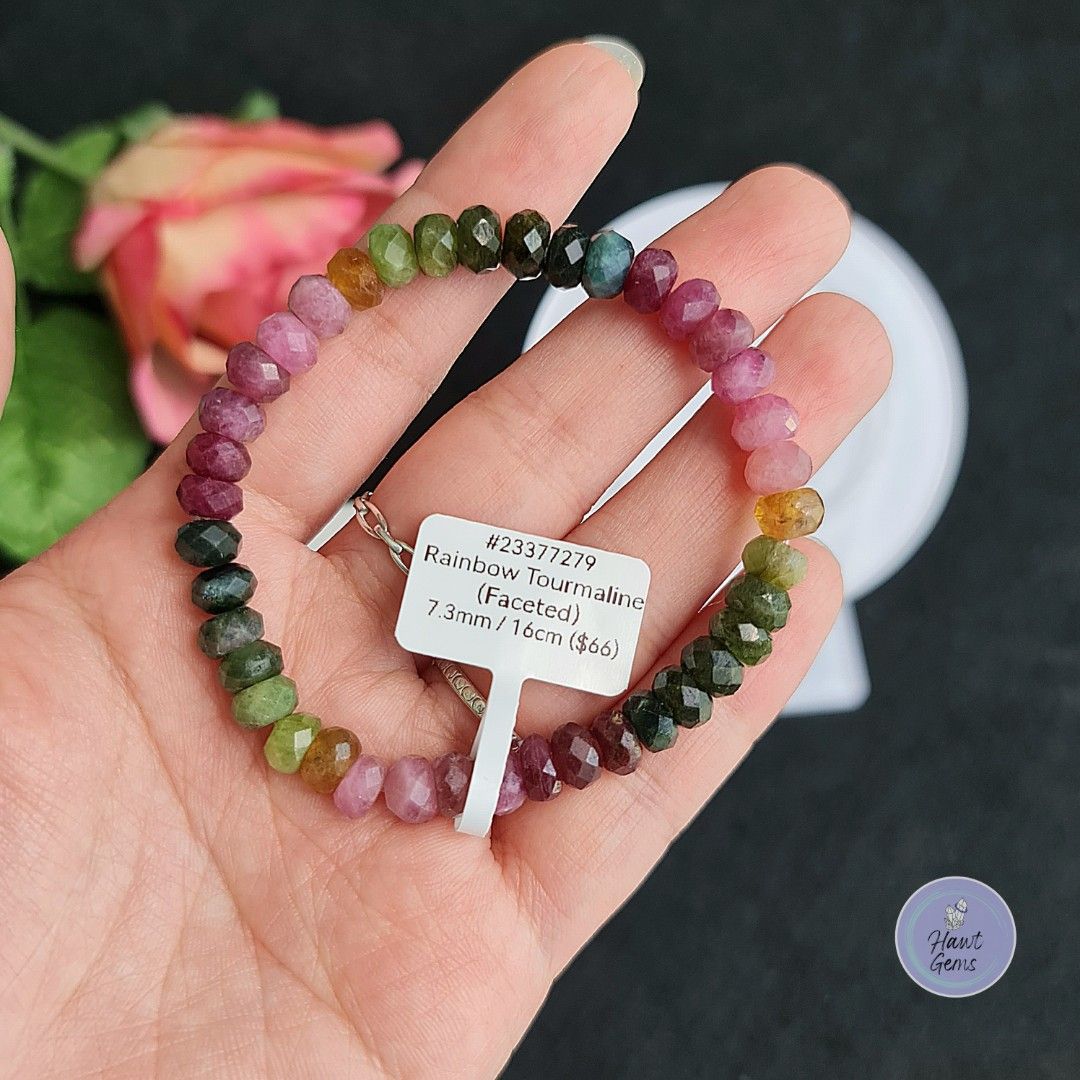 Rainbow hotsell tourmaline bracelet