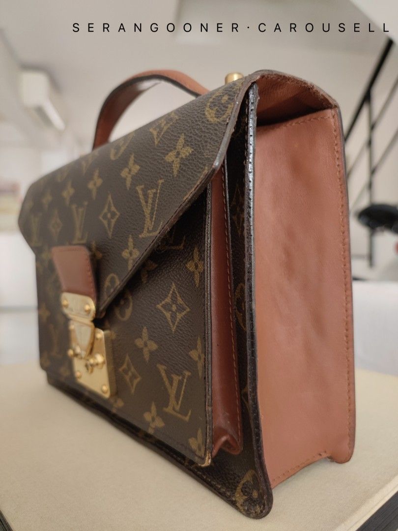 Rare] Louis Vuitton LV Vintage Monceau Top Handle Crossbody Bag, Luxury,  Bags & Wallets on Carousell