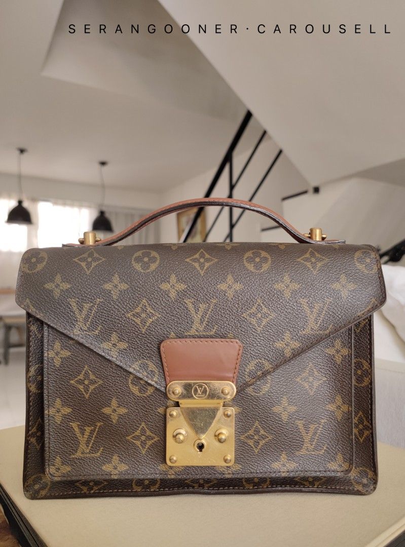 Louis Vuitton, Bags, Very Rare Vintage Authentic Lv Monceau  Crossbodyshoulder Bag Monogram