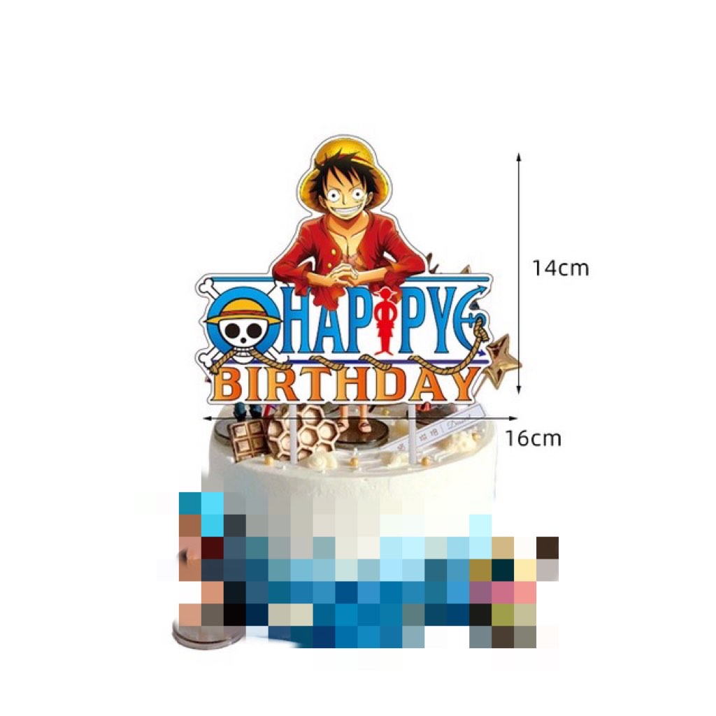 [Ready Stock] Manga Series | One Piece Cake Topper ( Design 2 )- Party