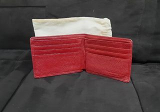Red Bi-fold Leather Wallet