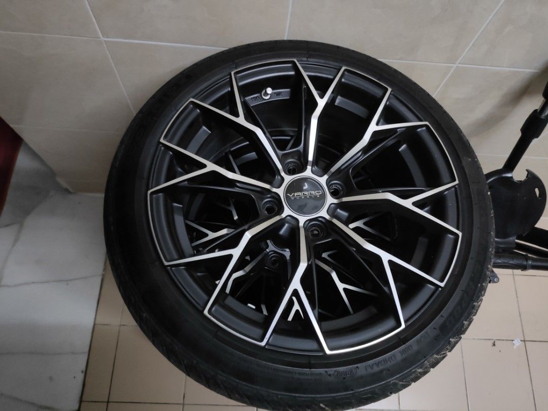 Rim 15 pcd 100 siap tayar baru saiz 165 50 15, Auto Accessories on 