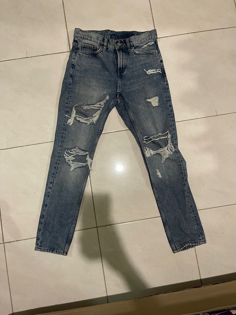 Ripped jeans shop pria h&m