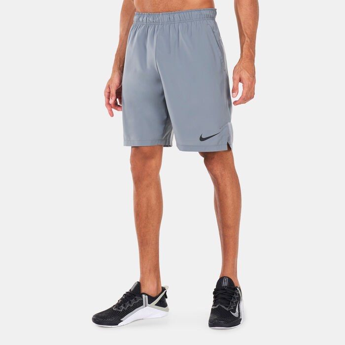 nike flex woven shorts grey