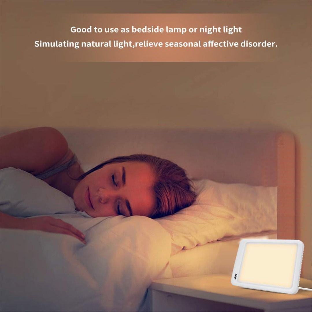 SAD Light Therapy Lamp,10000 Lux LED Sunlight Daylight Lamp 3 Color 10 ...