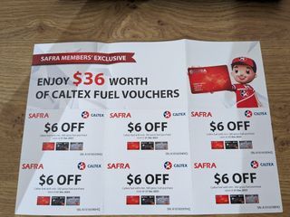 Safra Caltex Petrol voucher $6 x 6