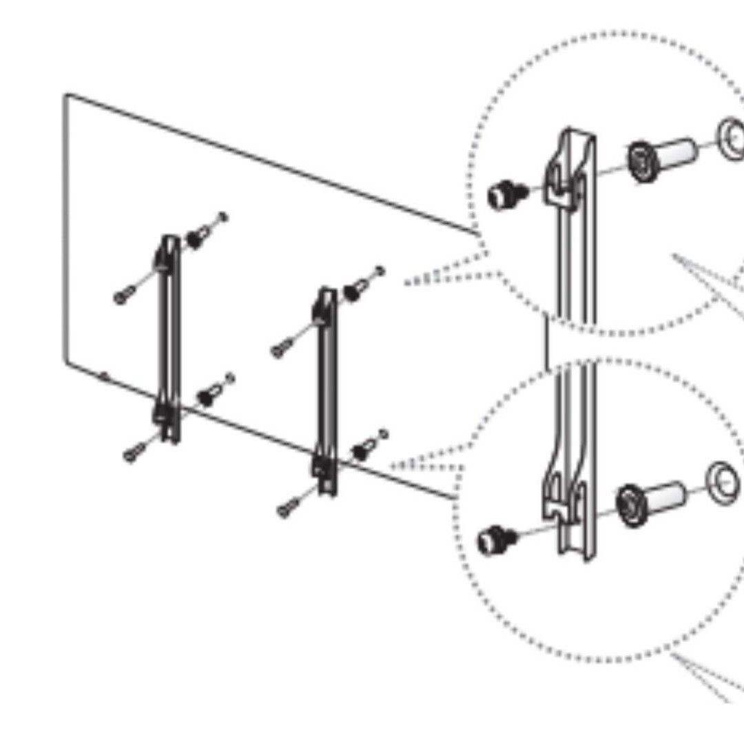 Samsung Crystal UHD 50" CU7000 wall mount screws, TV & Home Appliances