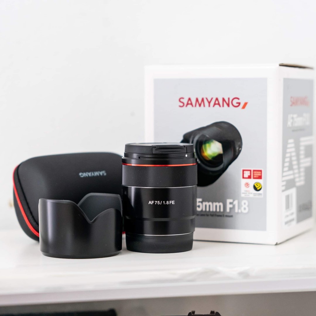 Samyang 75mm f1 8 photography lens kits on carousell