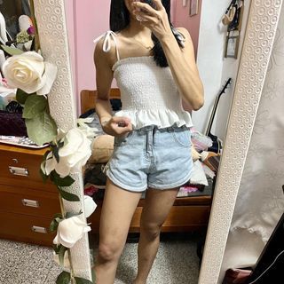 Self Tied Smocked Top