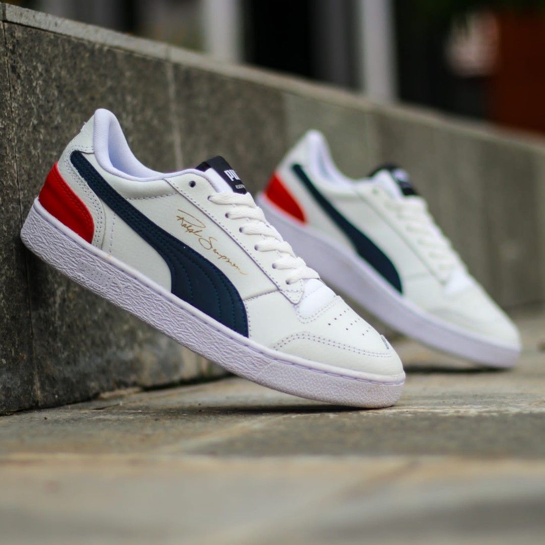Sepatu Puma Ralph Simpsons White Navy Red Original Fesyen Pria Sepatu Sneakers di Carousell