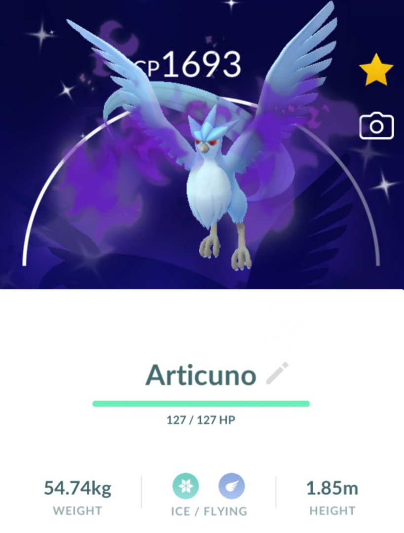 Shiny Articuno Pokemon Go, Video Gaming, Gaming Accessories, InGame