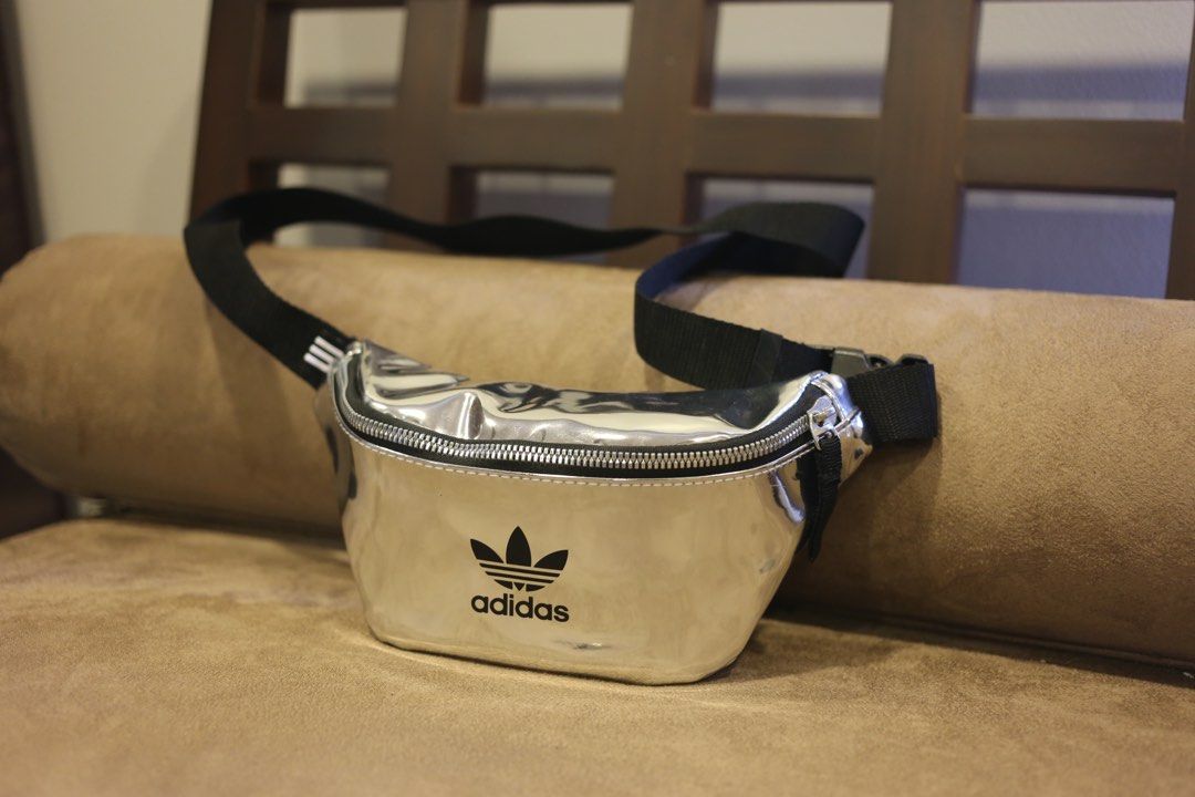 Authentic Silver Adidas Belt Bag