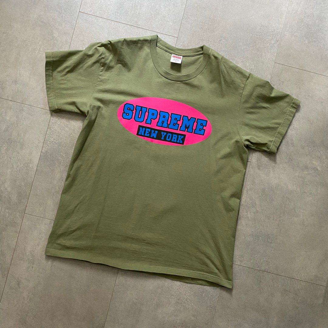 Size M - Supreme Ss23 New York Tee Green, Men'S Fashion, Tops & Sets,  Tshirts & Polo Shirts On Carousell