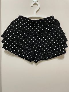 Skorts in polka dots