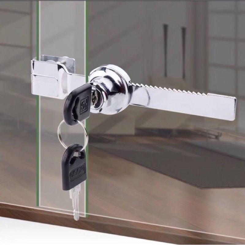 Sliding Glass Door Lock with 2 Keys on Carousell