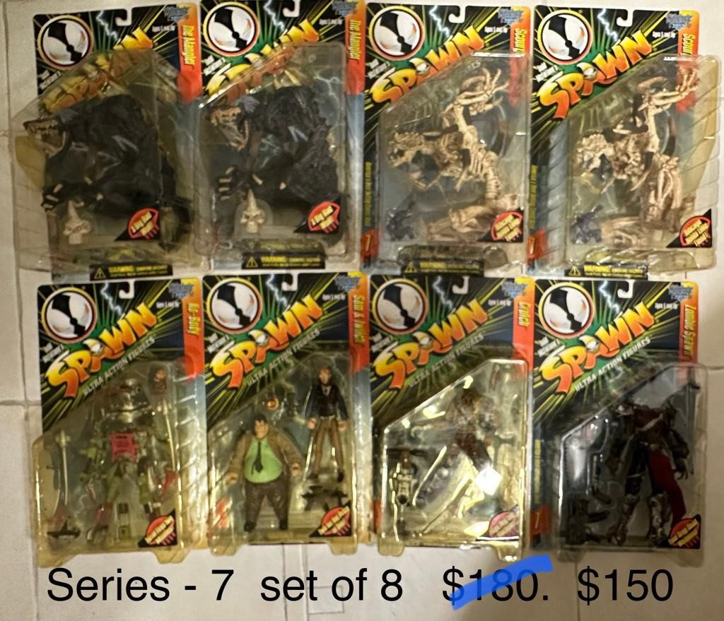 SPAWN (Category: Toy Figures) located in Singapore. Submitted by vendahansa (Listing ID 1245825537, Image 6). Description: Marked down prices as shown on photos. Offer ends Aug 2023!! No further discounts. .