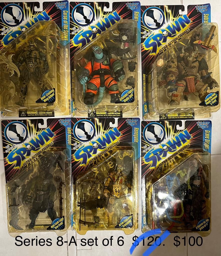 SPAWN (Category: Toy Figures) located in Singapore. Submitted by vendahansa (Listing ID 1245825537, Image 7). Description: Marked down prices as shown on photos. Offer ends Aug 2023!! No further discounts. .
