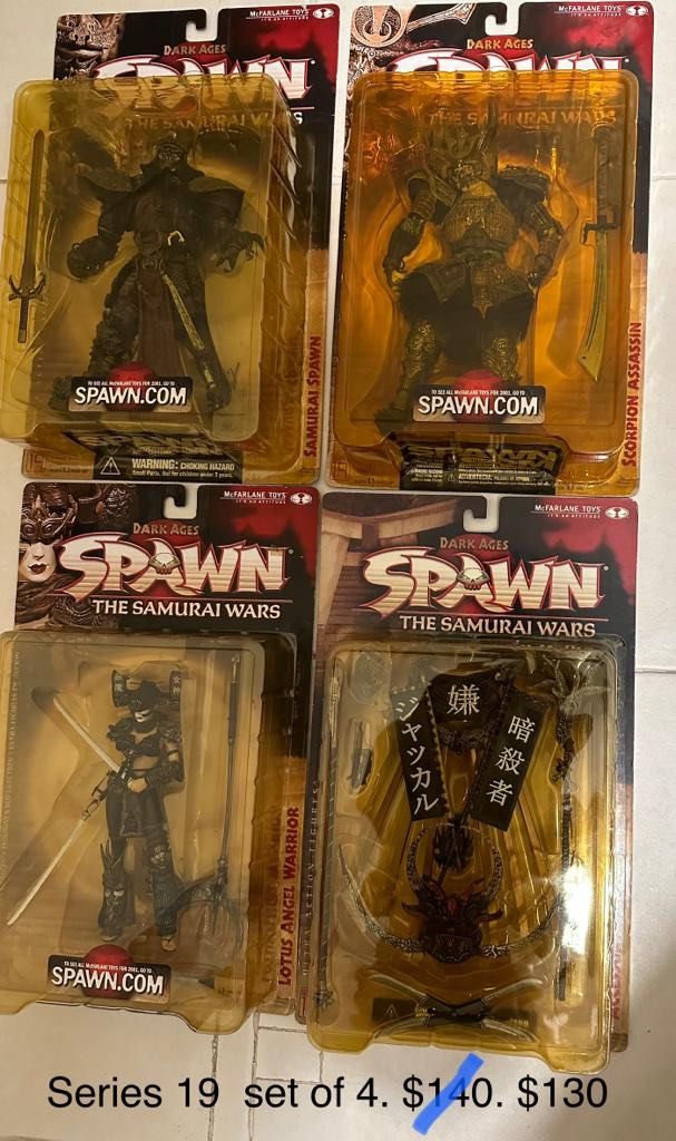 SPAWN (Category: Toy Figures) located in Singapore. Submitted by vendahansa (Listing ID 1245826610, Image 7). Description: Marked down prices as shown on photos. Offer ends Aug 2023. No further discounts!.