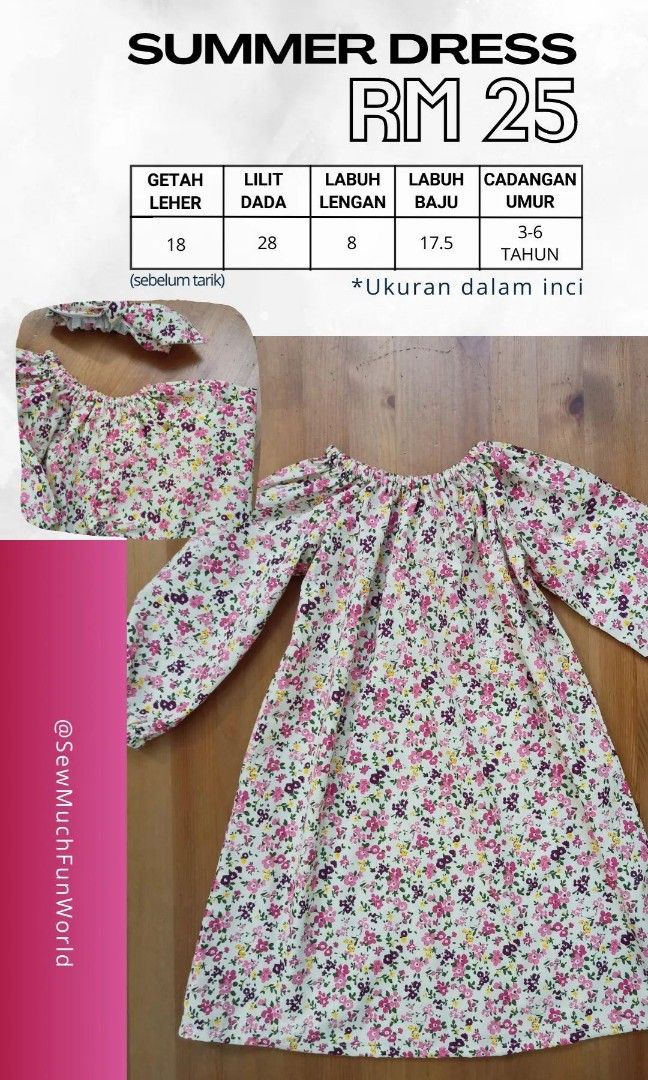 Baju summer dress discount