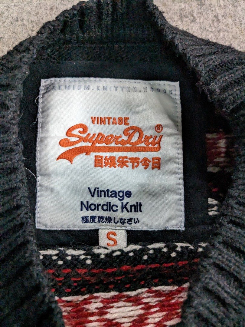 Superdry vintage shop nordic knit