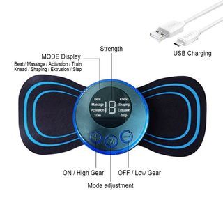 Thebest Rechargeable Mini Electric Neck Massager Cervical Shoulder Body Massager Muscle Pain Relief