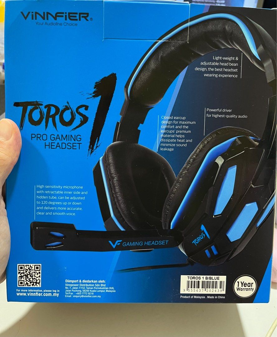 Toros 1 pro gaming headset vinnfier