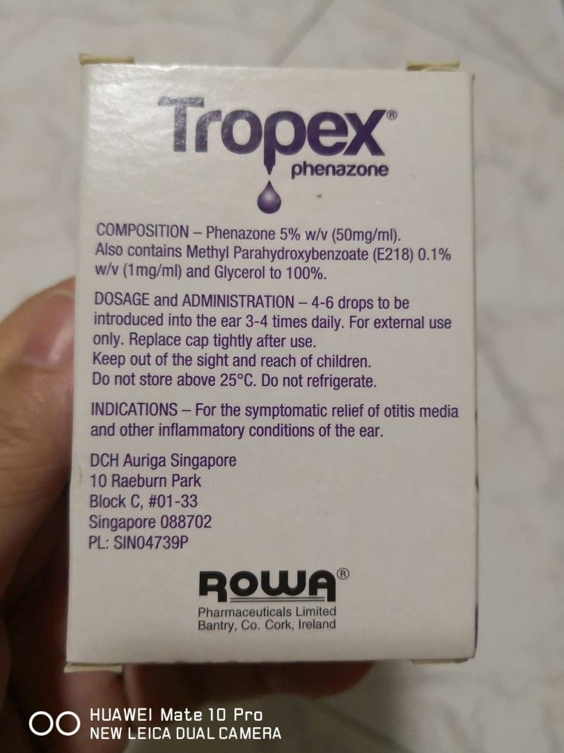 Tropex Ear drop, Beauty & Personal Care, Ear Care on Carousell