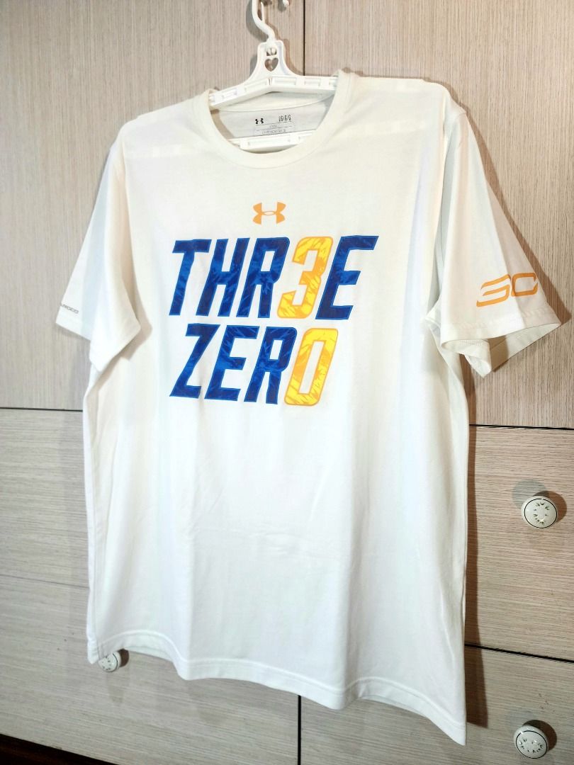 Under Armour (Stephen Curry THREE ZERO) (Category: Activewear) located in Pasig City. Submitted by yayamanin_mg (Listing ID 1245892533, Image 1). Description: Size: Large Width: 22.5" Length: 29" Excellent Condition Authentic.