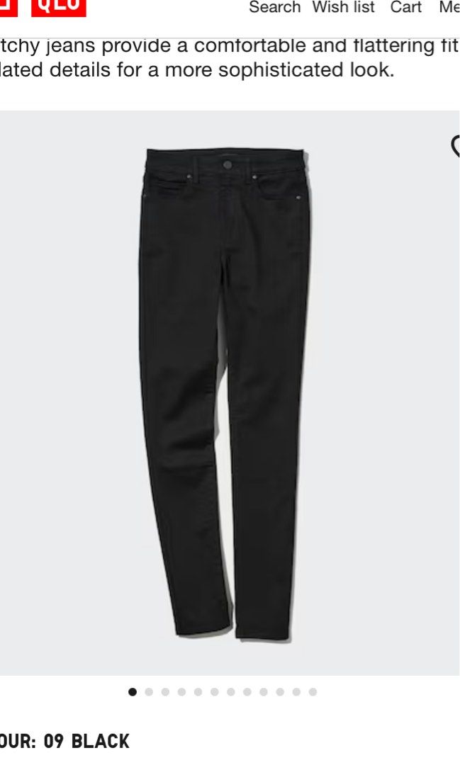 Uniqlo black hot sale skinny jeans