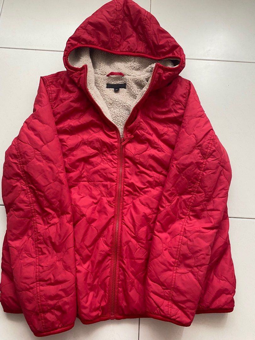 Red cheap jacket uniqlo