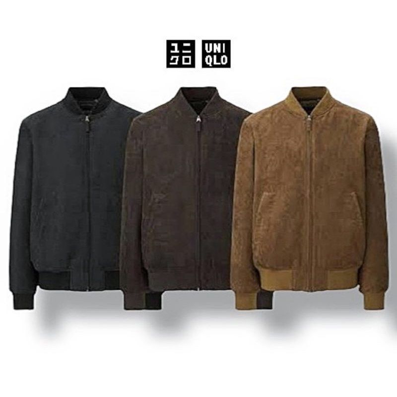 Uniqlo best sale suede bomber