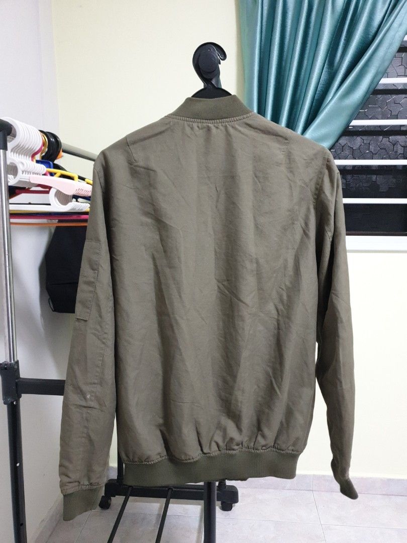 Pull&bear green jacket shop