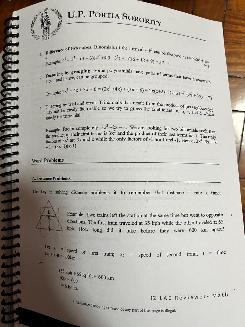 UP Law Aptitude Exam Reviewer (UP Portia Society), Hobbies & Toys