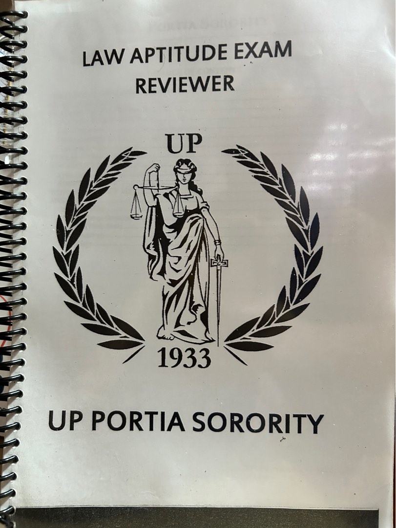 UP Law Aptitude Exam Reviewer (UP Portia Society), Hobbies & Toys
