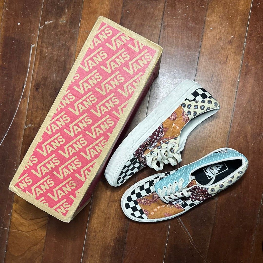 vans era tiger patchwork