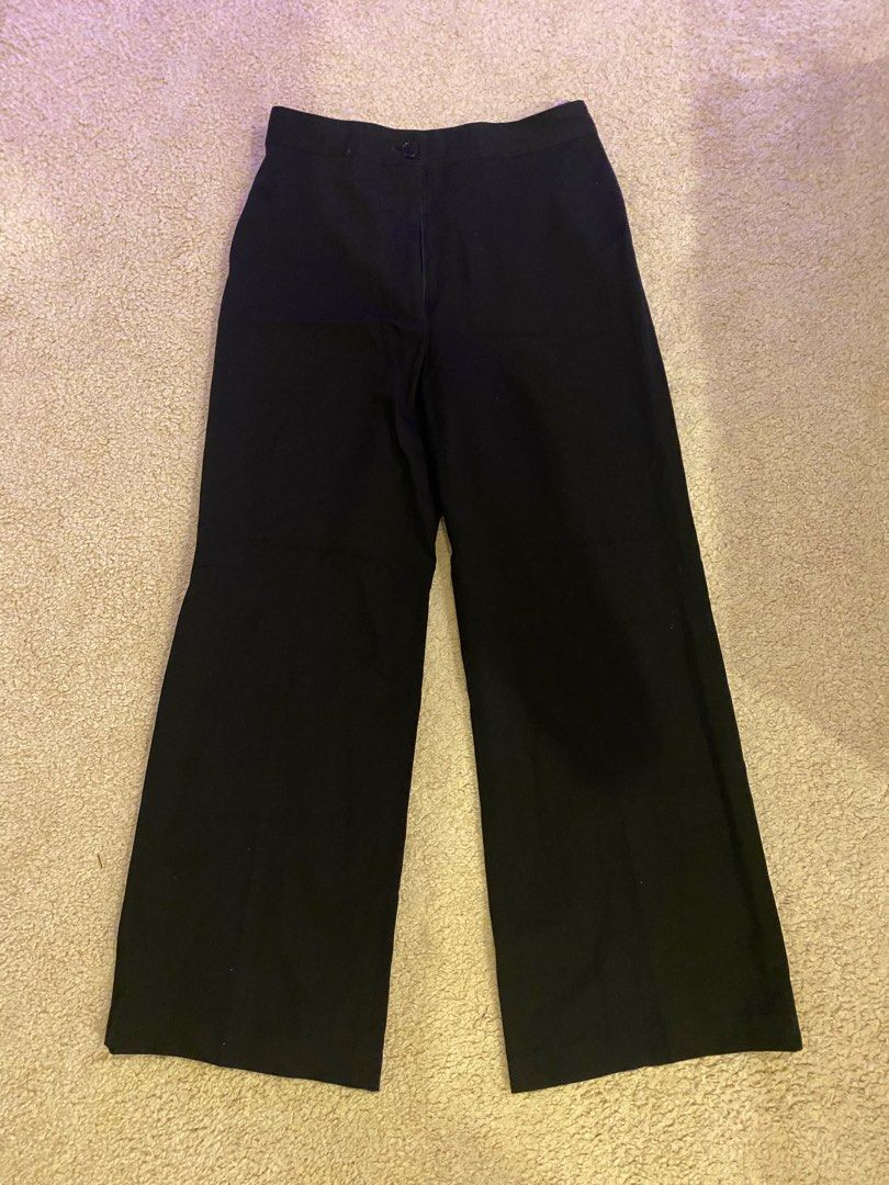 Vintage Black Pants Chell Yamamoto, Men's Fashion, Bottoms, Trousers