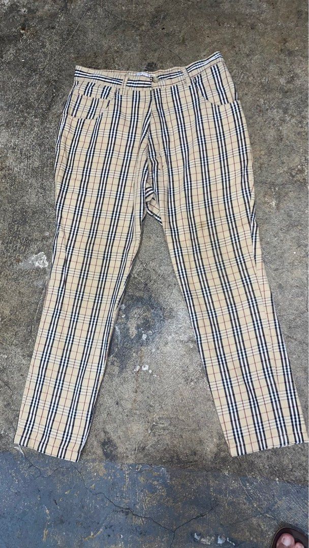 Burberry Outlet classic check trousers  Sand  Burberry pants 4565218  online on GIGLIOCOM
