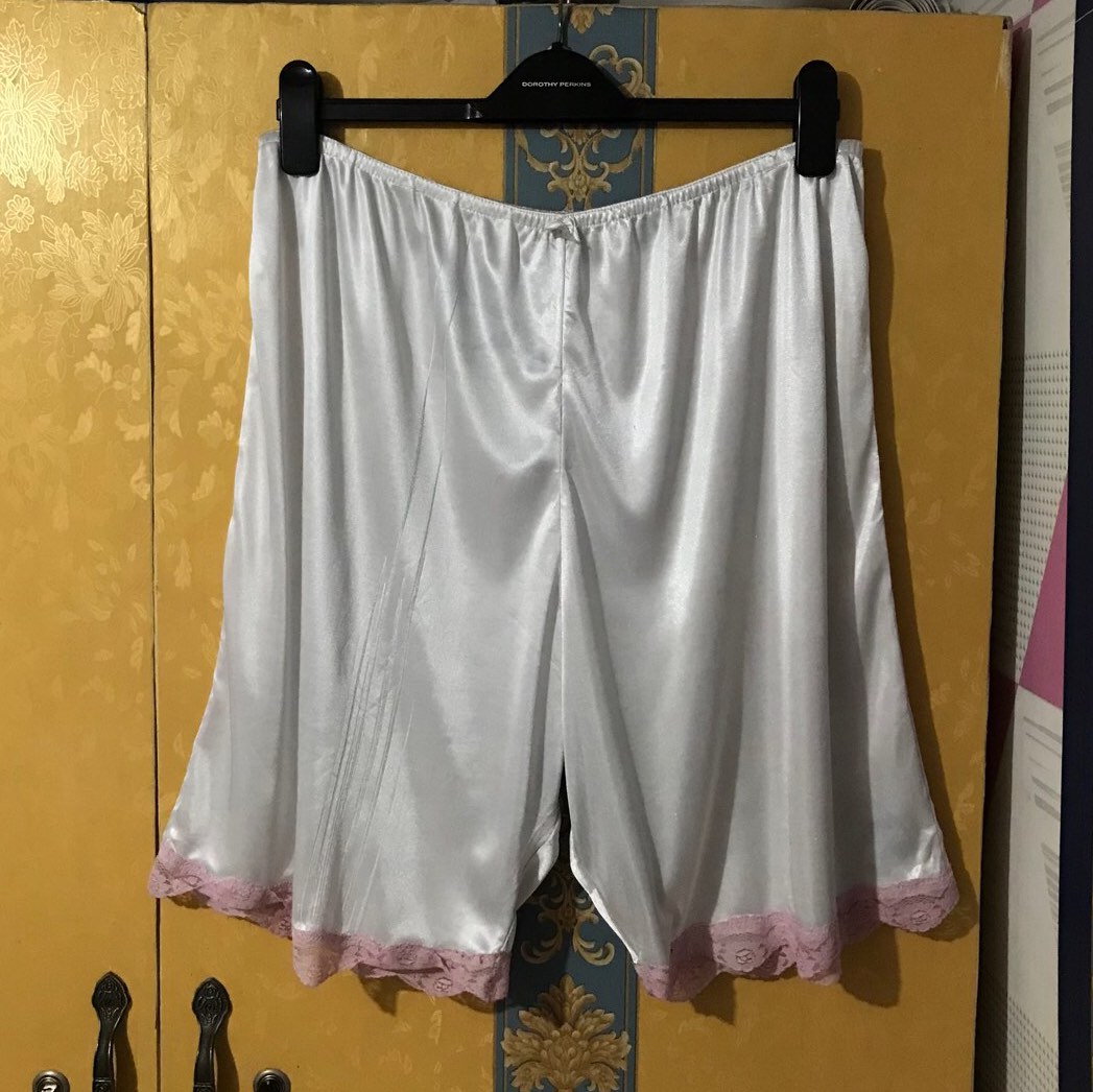 Vintage Silk Sleepwear Shorts on Carousell
