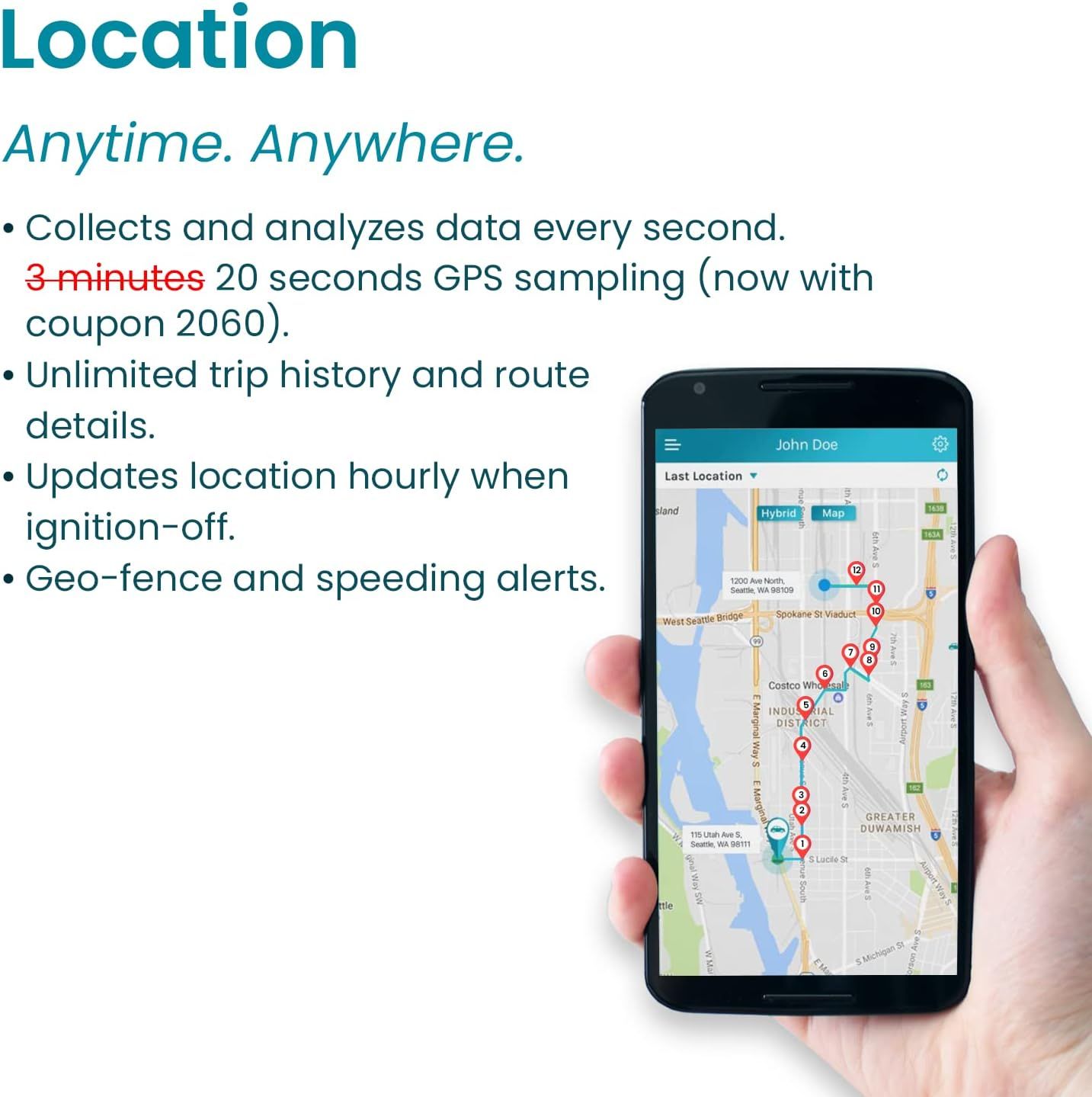 Child tracker no cheap monthly fee