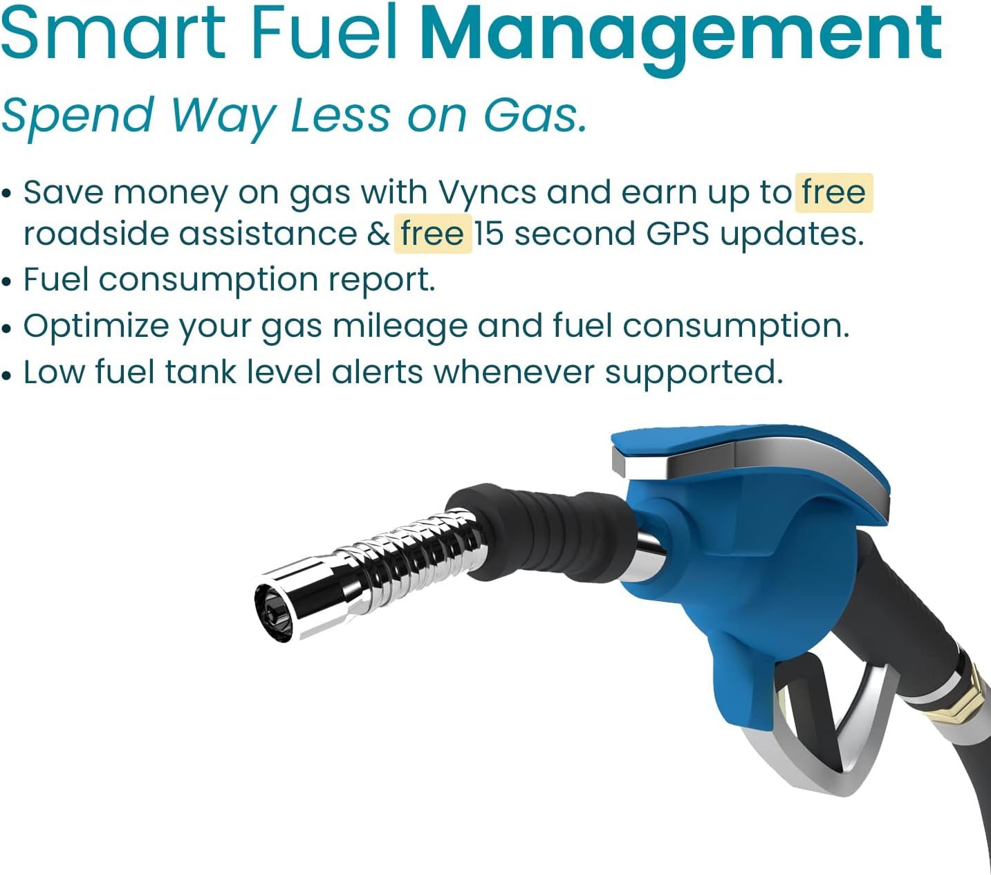 Vyncs GPS Tracker for Vehicles, [No Monthly Fee], 4G LTE, Vehicle