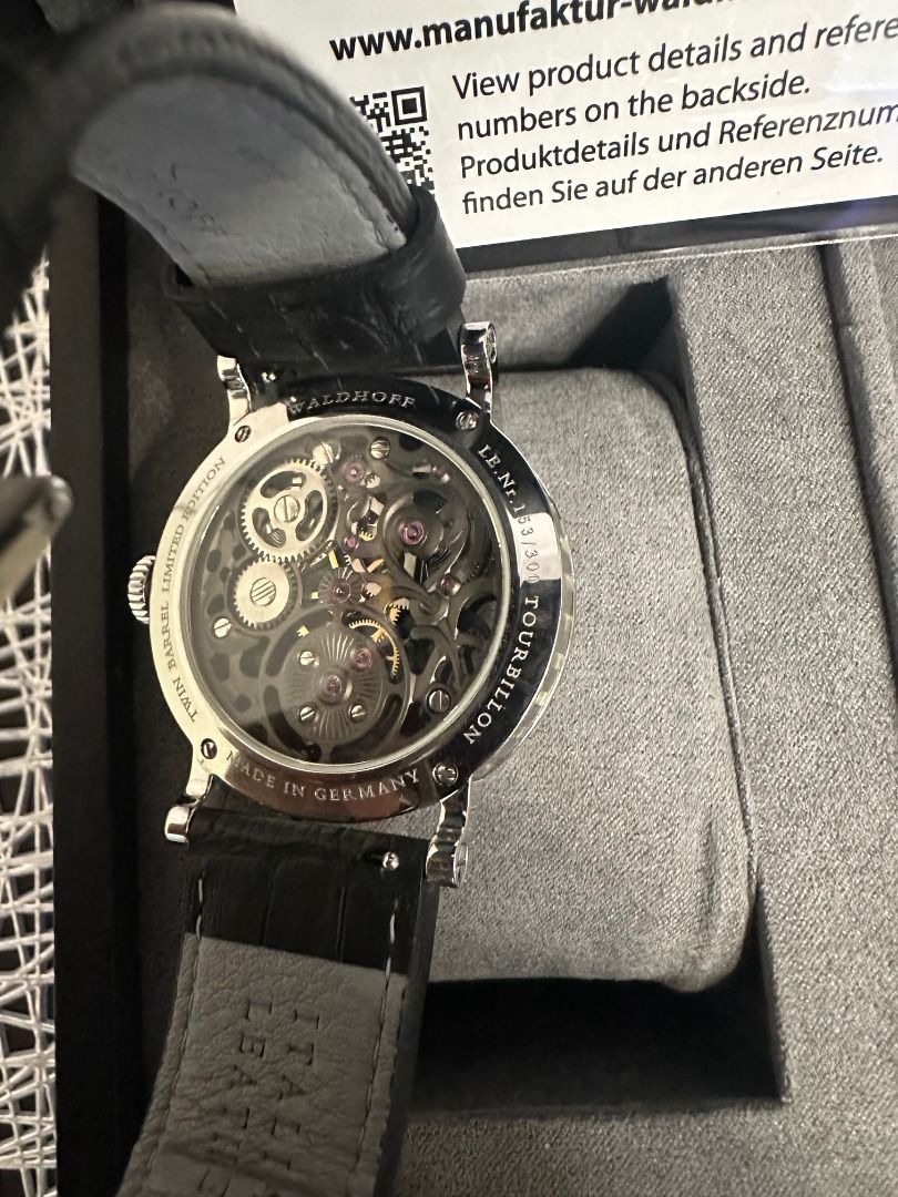 Waldhoff Metropolis Obsidian Black Tourbillon, 名牌, 手錶 Carousell