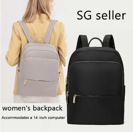 Women Backpack Business Waterproof Oxford Cloth Laptop Bag Fit
