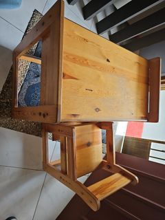 wooden table and chair set for younger children